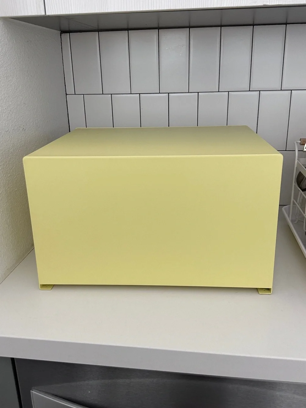 Yamazaki Home Yellow Steel Bread Box